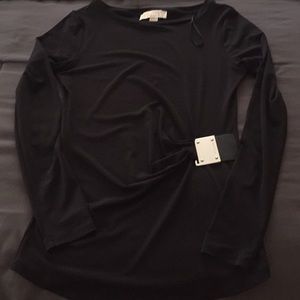 Michael Kors black long sleeve tunic